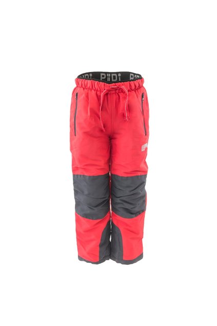 kalhoty sportovní outdoorové, podšité fleezovou podšívkou, Pidilidi, PD1121-08, červená - 134