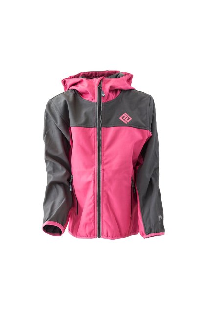 bunda softshellová outdoorová, Pidilidi, PD1113-03, růžová - 128