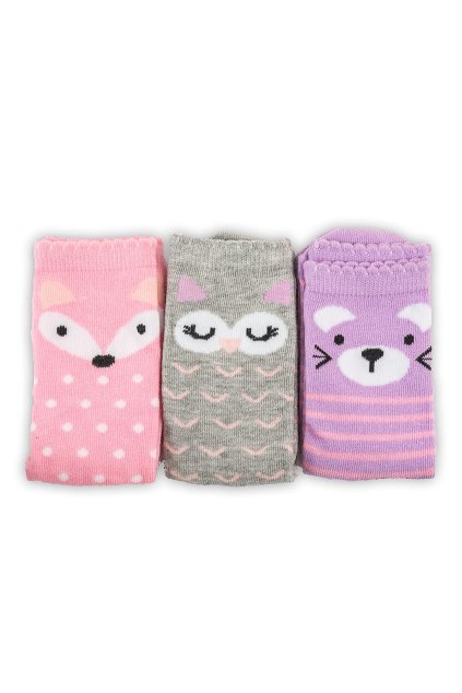 veselé ponožky FUNNY dívčí - 3pack, Pidilidi, PD0135-01, holka - 27-30