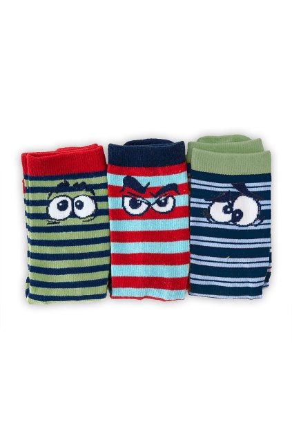 veselé ponožky FUNNY chlapecké - 3pack, Pidilidi, PD0141-02, kluk - 23-26