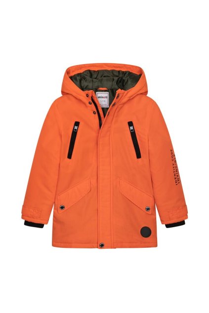 Kabát chlapecký Parka, Minoti, Blazer 2, oranžová - 80/86