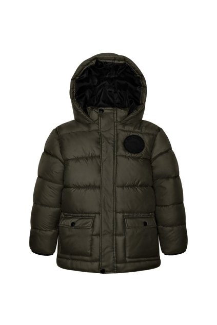 Kabát chlapecký nylonvý Puffa, Minoti, 11COAT 10, khaki - 122/128