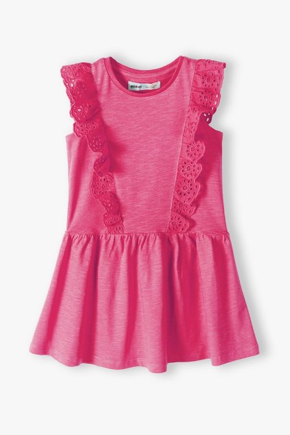 Šaty dívčí volánkové, Minoti, 14dress 2, Holka - 80/86