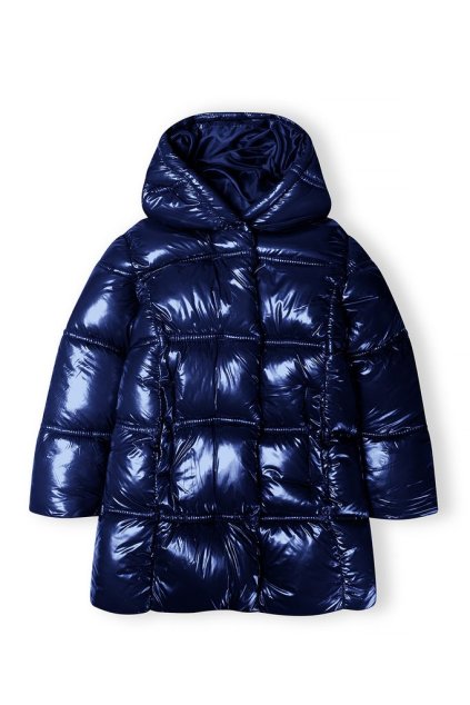 Kabát dívčí prošívaný Puffa, Minoti, 16coat 7, modrá - 98/104