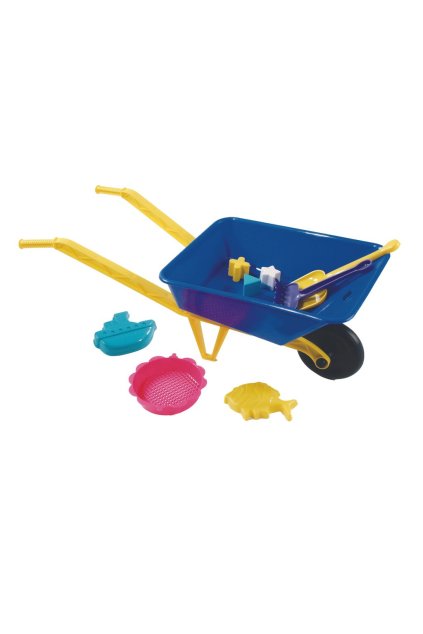 Kolečko modré se sadou na písek 70 cm, Wiky, W036440