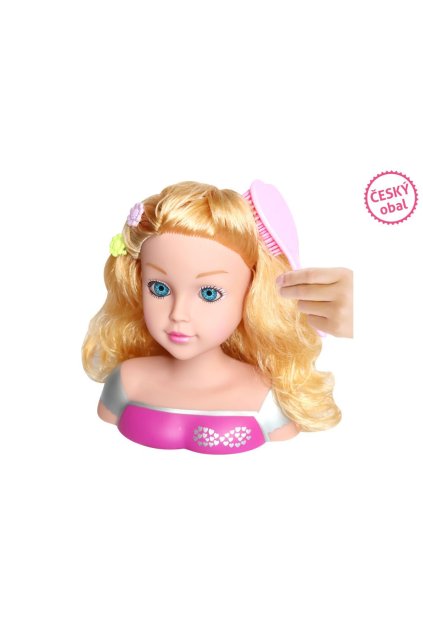 Česací hlava s příslušenstvím 22 cm, Wiky, W014238