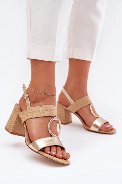 Sandály na podpatku  model 214984 Step in style (Velikost 36)