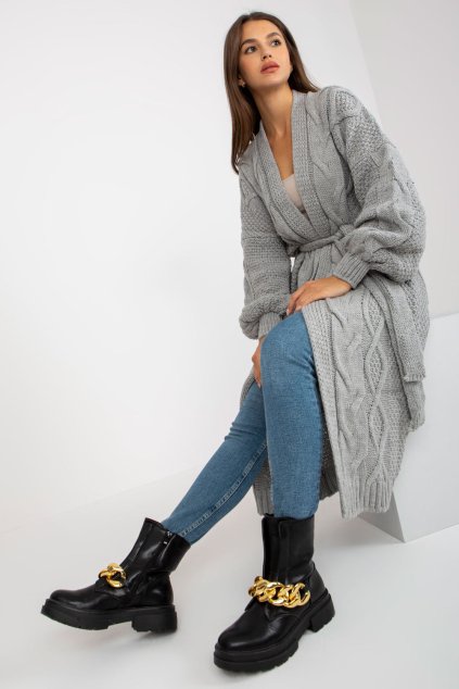Svetr na zapínání  model 170827 Rue Paris (Velikost universal)
