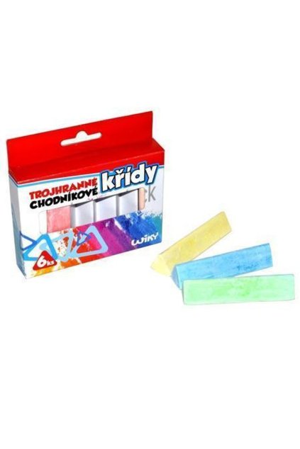 Křídy chodníkové 6ks, WIKY, 881612