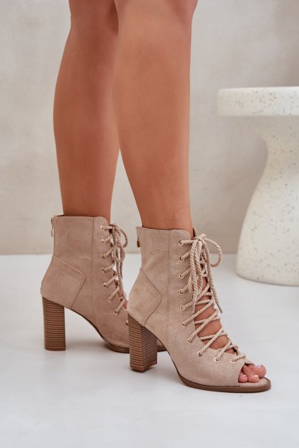 Sandály na podpatku  model 209930 Step in style (Velikost 37)