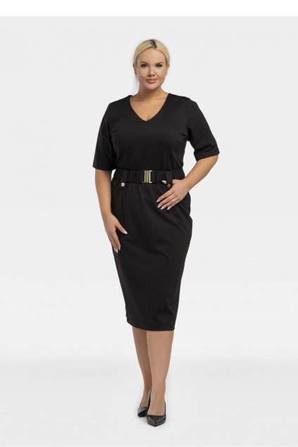 šaty plus size model 195025 Karko (Velikost 38)