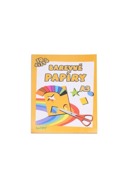 Papíry barevné W A3, 10 listů, 180g, WIKY, 886465
