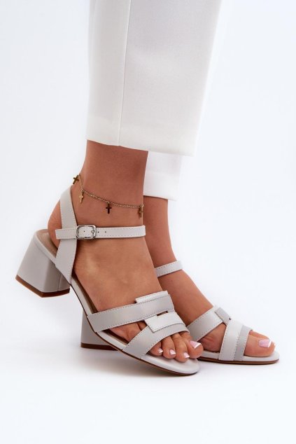 Sandály na podpatku model 197094 Step in style (Velikost 37)