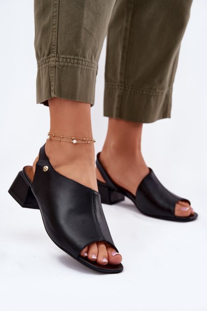 Sandály na podpatku model 215343 Step in style (Velikost 36)