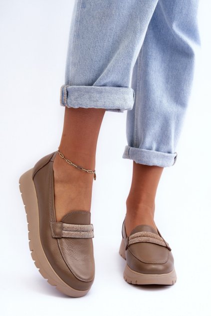 Polobotky na podpatku model 186094 Step in style (Velikost 36)