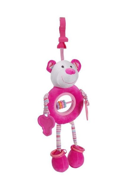Baby hračka s tvary a klipem, Pidilidi, 5029, růžová