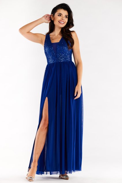 Večerní šaty model 174392 awama (Velikost s)