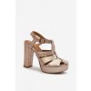 Sandály na podpatku  model 198400 Step in style (Velikost 37)