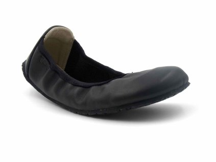 Jampi barefoot dámské kožené baleríny Sisi černé