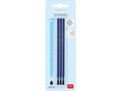 Legami gumovací náplně – set 3ks – modrý inkoust