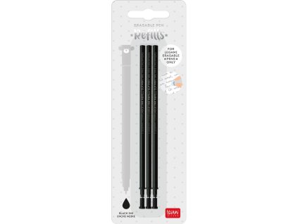 Legami gumovací náplně – set 3ks – černý inkoust