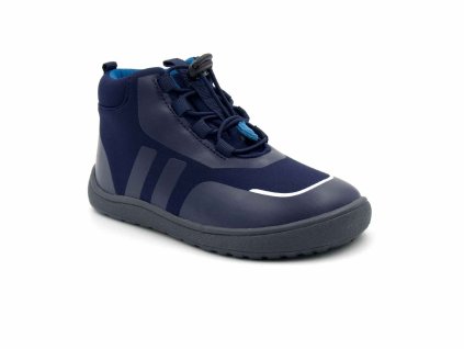 Protetika Neo Navy – dětské kotníkové barefoot boty – softshell s membránou – modré
