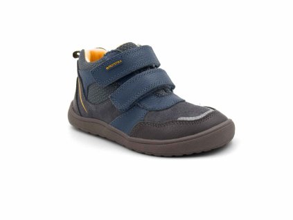 Protetika Banet Grey – dětské kožené kotníkové barefoot boty – šedé