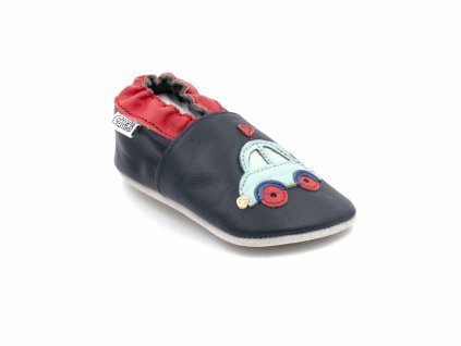 CAPIKI dětské kožené barefoot capáčky – Autíčko