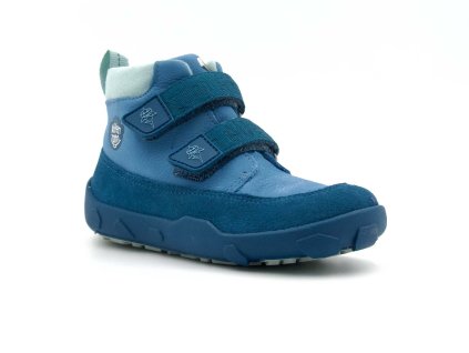 Affenzahn Barefoot dětské kotníkové boty – Low Boot Leather Friendy Shark