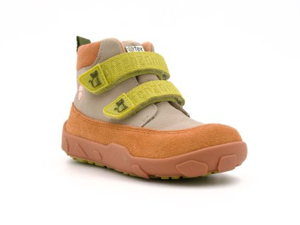 Affenzahn Barefoot dětské kotníkové boty – Low Boot Leather Friendy Cat
