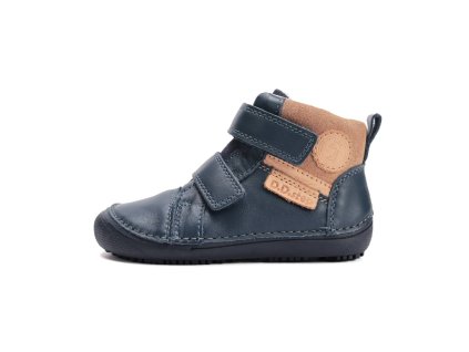 D.D.step Barefoot dětské kotníkové boty A063-52570A modré