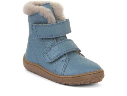 Froddo Barefoot dětské kožené zimní boty G3160248-2 Jeans