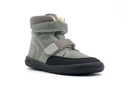 Jonap barefoot dětské zimní boty s vlnou - Falco Šedé – SLIM