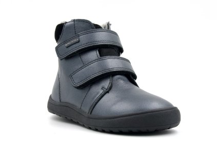 Protetika barefoot dětské zimní boty s membránou Beka Black černé třpytivé