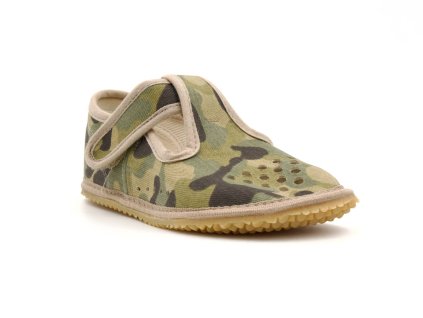 Beda Barefoot přezůvky perforované – Army