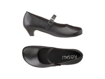 Dámské lodičky Rosali Bella – černé – lodičky s anatomicky tvarovanou špičkou (nejsou barefoot)