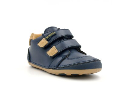 Protetika dětské kožené barefoot tenisky Maximo Navy