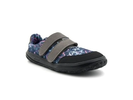 Jonap barefoot dětské textilní tenisky B18 Modré srdce