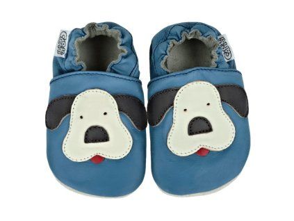 CAPIKI dětské kožené barefoot capáčky – Pejsek
