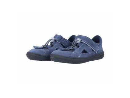 Jonap dětské barefoot sandálky B9 SLIM – modré