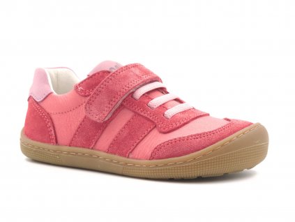 Koel barefoot tenisky kožené Dylan Suede Fuxia