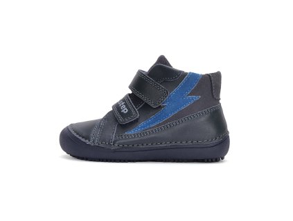 D.D.step dětské barefoot kotníkové boty A063-42696 modré