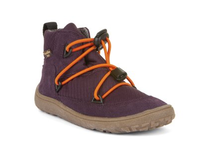 Froddo Barefoot dětské kotníkové boty Track s membránou G3110257-6 Purple