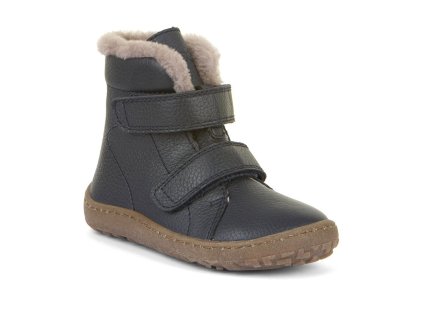 Froddo Barefoot dětské kožené zimní boty G3160235-1 Dark Blue