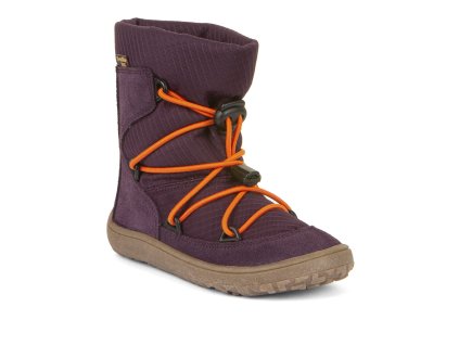 Froddo Barefoot dětské zimní boty Track s membránou G3160239-5  Purple