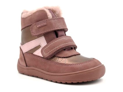 Protetika barefoot dětské zimní boty s membránou Lety růžové