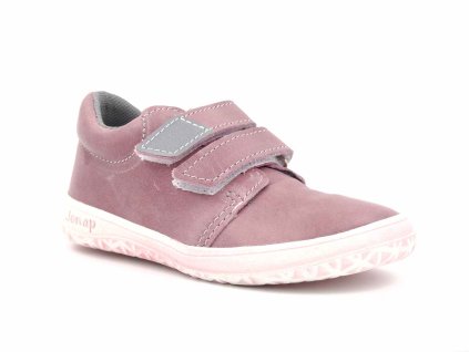Jonap barefoot kožené tenisky B1 mv SLIM světle růžová