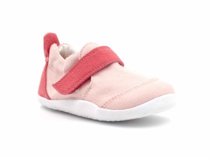 První barefoot botičky Bobux Xplorer Go ORGANIC Seashell + Guava