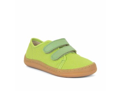 Froddo Barefoot dětské plátěné tenisky Canvas G1700379-16 Světle zelené