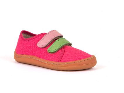 Froddo Barefoot tenisky plátěné Canvas G1700310-7 Pink/Fuchsia